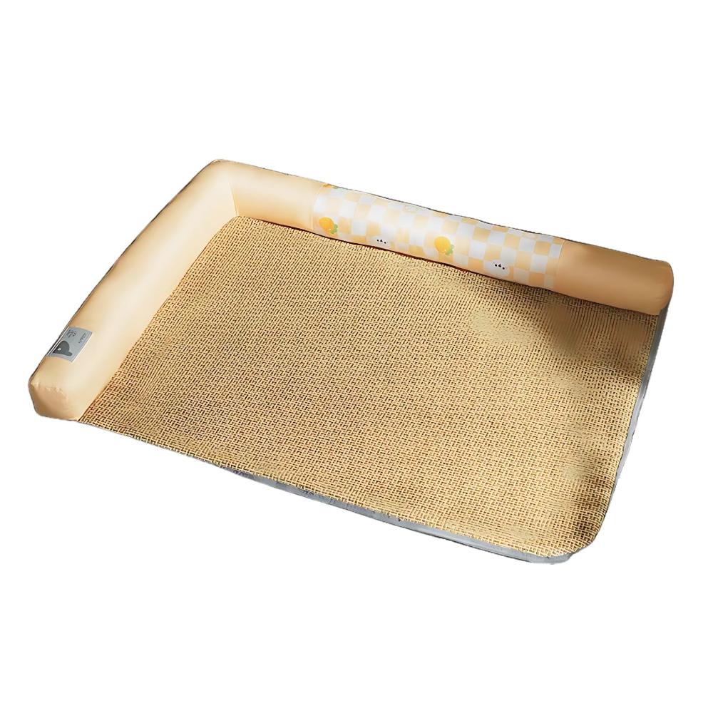 Pet Bed Yellow Bilateral Breathable Cushion Cooling Mat Pet Beds
