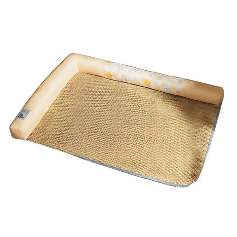 Pet Bed Yellow Bilateral Breathable Cushion Cooling Mat Pet Beds