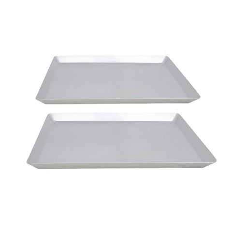 Baking Tray Set Of Two Rectangular Oven Pastry Sheet Pan For Kitchen Bakeware Baking Trays