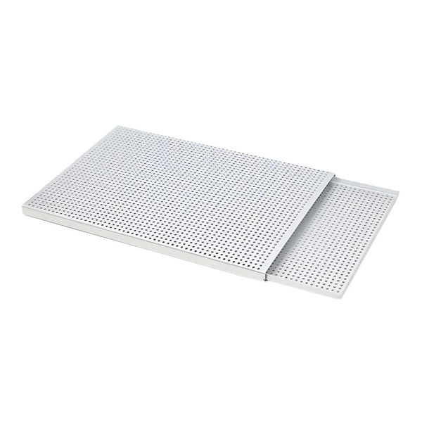 Baking Tray Silver 1.5Mm Rectangular Perforated Pastry Sheet Pan With Hole For Baking Trays