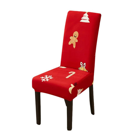 Chair Cover Red Christmas Design Stretchable Dining Slipcover For Garden Slipcovers