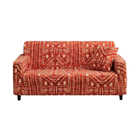 Sofa Cover Red Printed Christmas Design Non Slip Stretchable Slipcover For Furniture Slipcovers