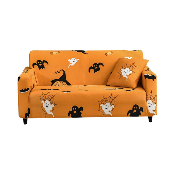 Sofa Cover Halloween Cobweb Design Non Slip Stretchable Slipcover For Furniture Slipcovers