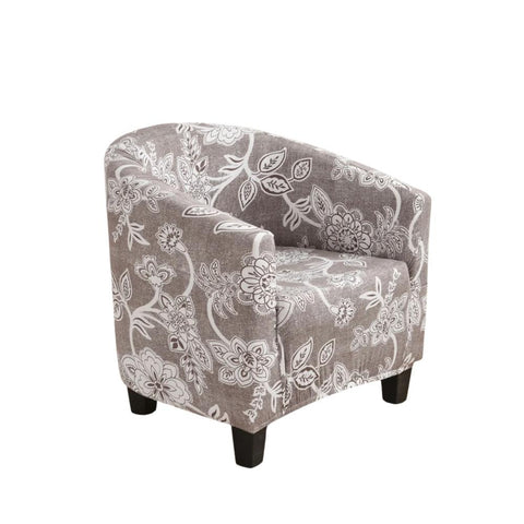 Sofa Cover Light Gray Bohemian Style Dust Proof Chair Tub Slipcover Decor Slipcovers