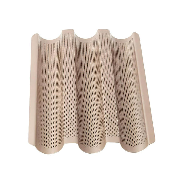 Baking Tray 3 Loaf Non Stick Perforated Oven Pastry Pan Molder For Bakeware Baking Trays