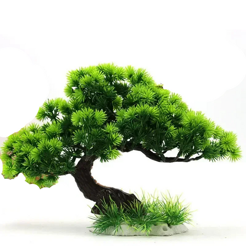 Aquarium Ornaments Simulation Plants Fish Tank Landscaping Decorations Plastic Water Flowers Trees Rocks Accessories Aquariums