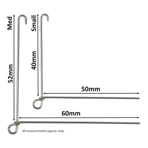 Artizan Spinnerbait Forms Closed Eye Small Qty 8 Baits & Lures