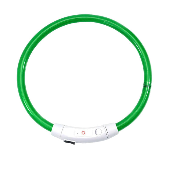 3 Mode Led Dog Collar Usb Rechargeable Detachable & Glowing Pet Safety Necklace For Night Dog Collars