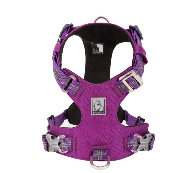 True Love Lightweight Reflective Harness Purple M Harnesses