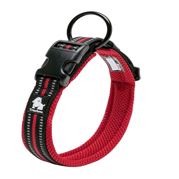 True Love Heavy Duty Reflective Dog Collar Red 3Xl Dog Collars
