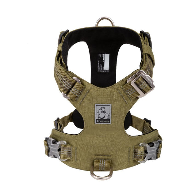 True Love Lightweight Reflective Harness Army Green M Harnesses