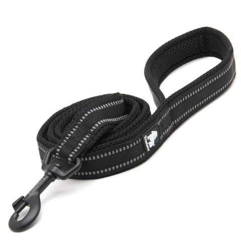 True Love Reflective Pet Leash 2M Black Xs Leads & Head Collars