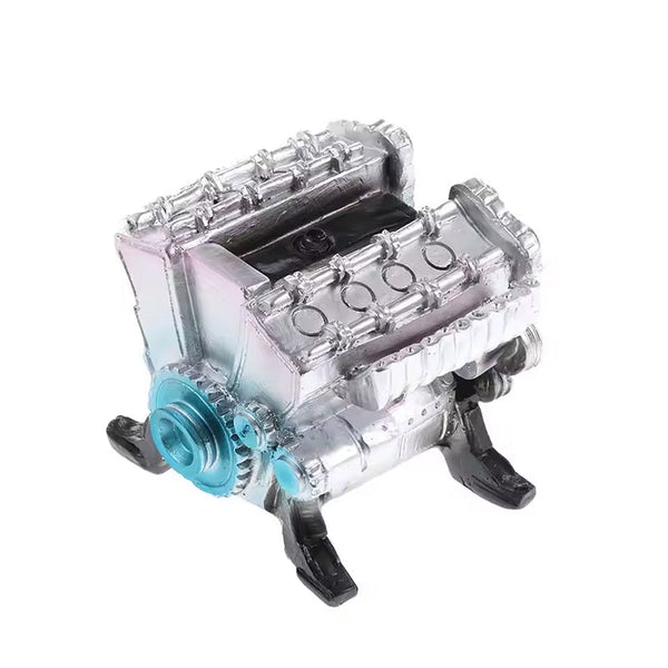 8 Cylinder Resin Simulation Car Engine Model Kit. A Full Metal Diy Assembly Toy For Car Enthusiasts Sculptures & Figurines