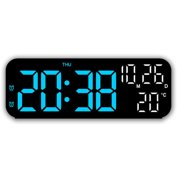 Digital Alarm Clock With Temp Date Week. Night Mode. Voice Controlled. 12/24H Led Alarm Clocks & Clock Radios