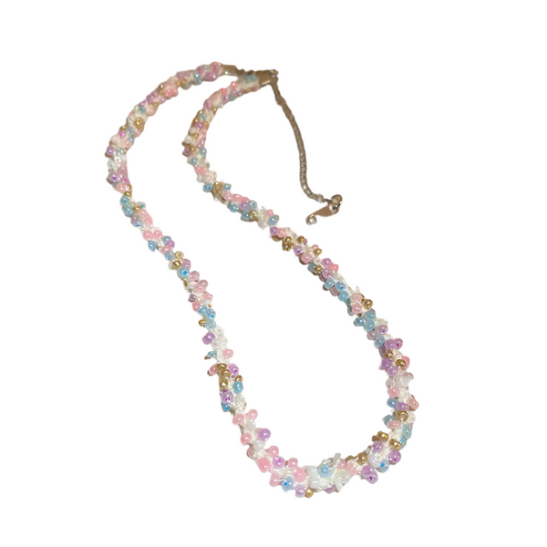 Titanium Steel Rice Bead Necklace Necklaces & Pendants