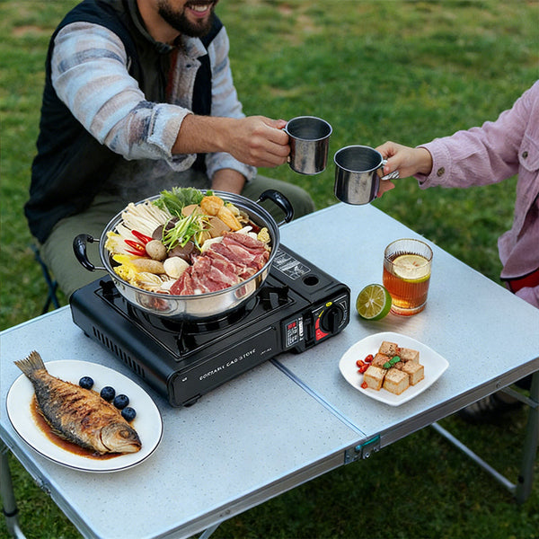 Gas Camping Stove 2.2Kw Outdoor Cooker With Full Kit (Pot Stand & Carry Case) Camping Stoves