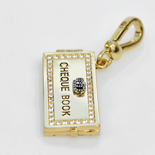 Crown Square Openable Enamel Letter Smiling Face Necklaces & Pendants