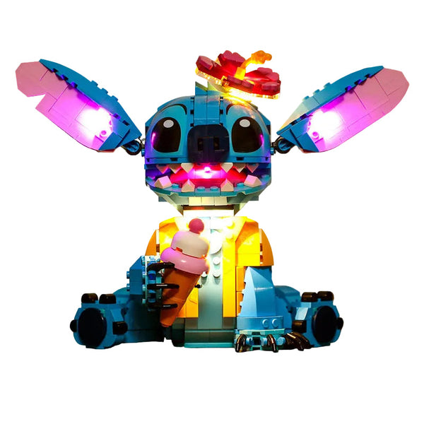 Compatible With Lego 43249 Stitch Led Lighting Disney Luminous Building Blocks Toys Building Toys Sets & Packs