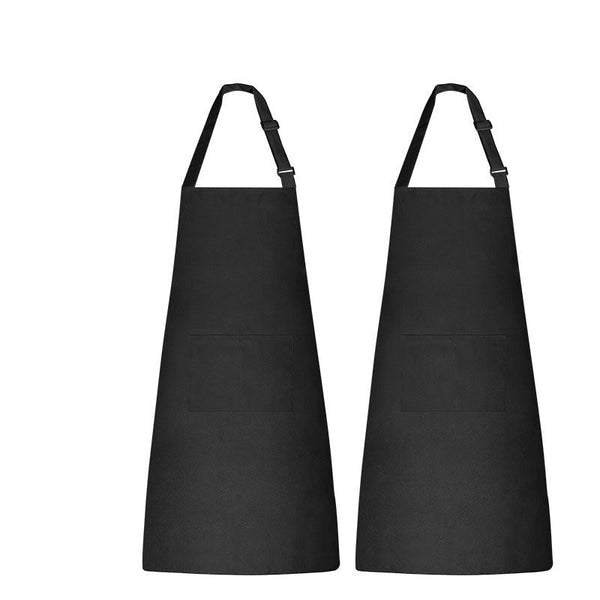 Solid Color Apron For Kitchen And Household Use Waterproof Oil Resistant Aprons
