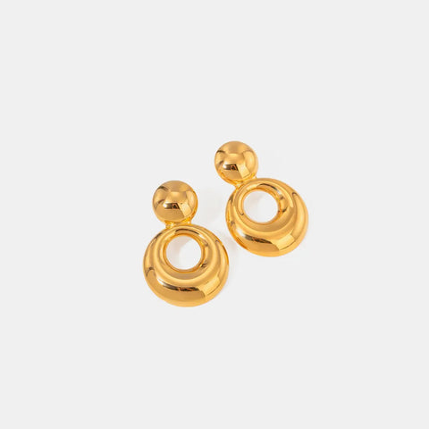 18K Gold Plated Cutout Earrings