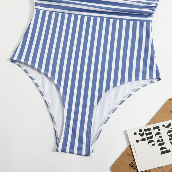 Jumpsuit  Striped Swimsuit Women's European And American Bikini Swimwear