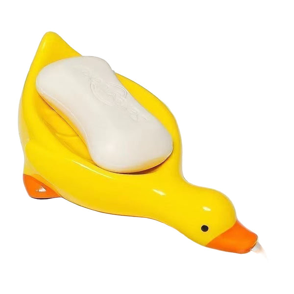 Cute Little Yellow Duck Soap Box Draining Toilet Sink New Soap Dishes & Dispensers