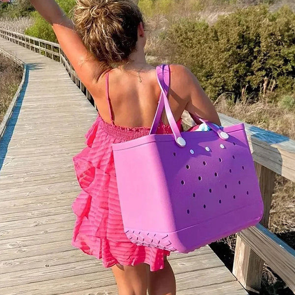Boggs Bag: Extra Large Waterproof Eva Rubber Tote For Women Ideal Christmas Gift & Travel Companion. Women's Bags & Handbags