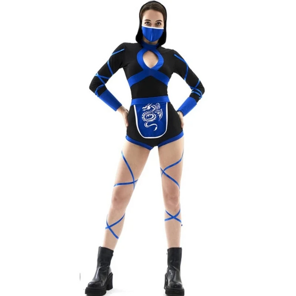 Women  Ninja Costume Anime Dragon Samurai Cosplay Jumpsuit Uniform Suit Female Adult Halloween Anime Costumes Women