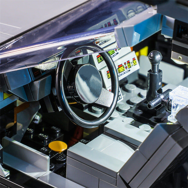 Compatible With Lego 10300 Back To The Future Time Machine Led Lighting Mechanical Assembly Toy Models Building Blocks