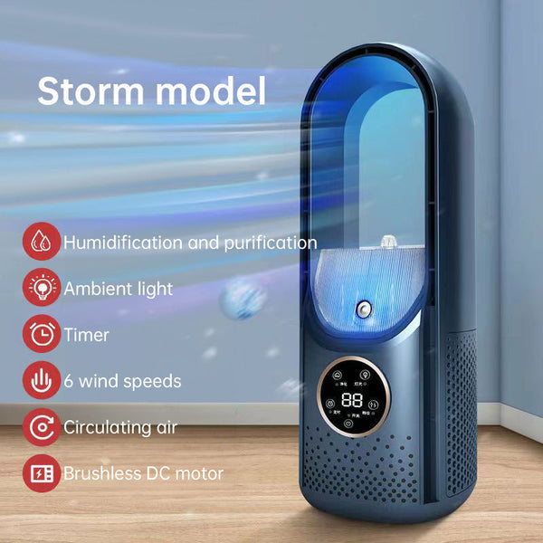 Six Speed Timed Silent Ac Cooling Fan New Mini Portable Usb Air Cooler Bladeless Electric Fan. Portable Fans