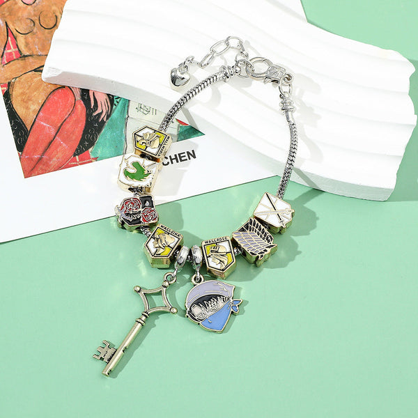 Harry Potter Attack On Titan Bracelet Pandora Diy Bead Jewelry Bracelets