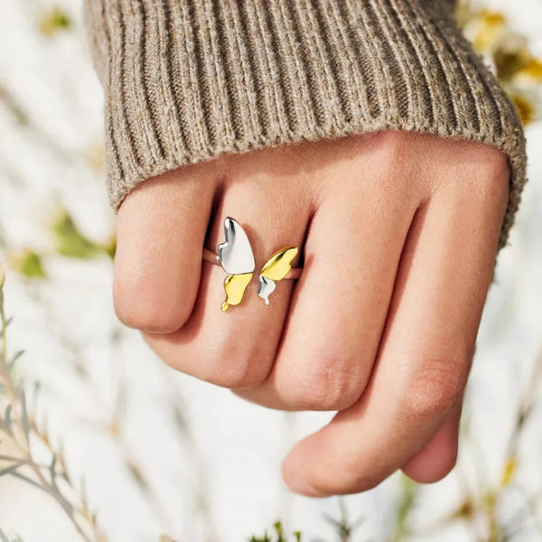 925 Sterling Silver Butterfly Ring Rings