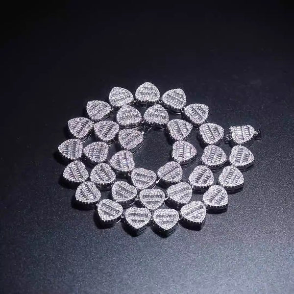 Veile Studios Heart Shaped Love Necklace Set With Zircon Personalised Fashion Design Necklaces & Pendants