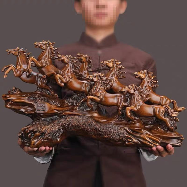Craftsmanship Resin Feng Shui Ornament Office Boss Desk Figurines
