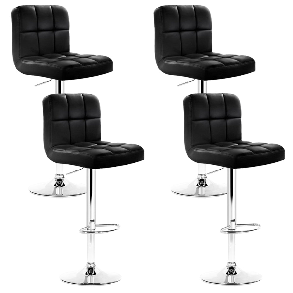 Artiss Bar Stools Black Leather Gas Lift Furniture For Home And Garden Benches Bar Stools