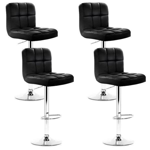 Artiss Bar Stools Black Leather Gas Lift Furniture For Home And Garden Benches Bar Stools
