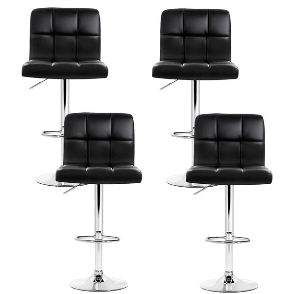 Artiss Bar Stools Black Leather Gas Lift Furniture For Home And Garden Benches Bar Stools