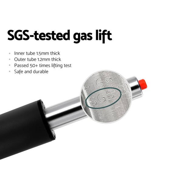 Artiss 2X Bar Stools Pu Leather Gas Lift White Benches Bar Stools