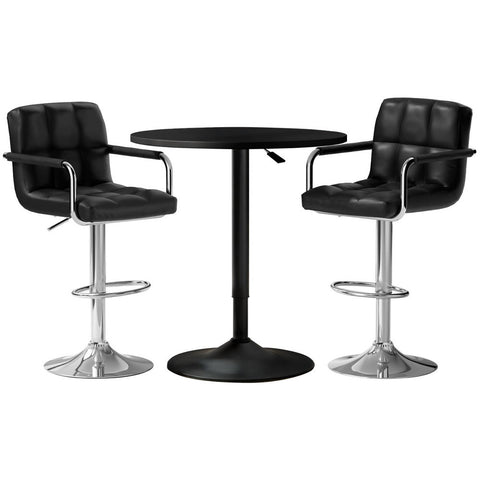 Artiss Bar Table And Stools Set For Kitchen Cafe Dining Bar Tables