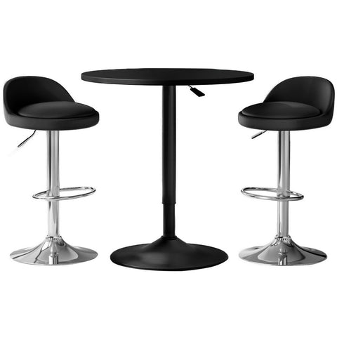 Artiss Bar Table And Stools Set Dining Desk Kitchen Chairs Cafe Pub Benches Bar Stools