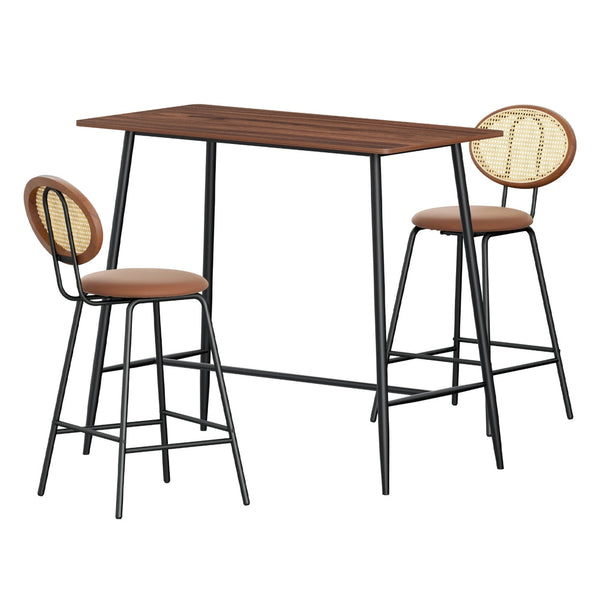 Artiss Bar Table Stools Set Industrial Kitchen Dining Chairs Bar Tables