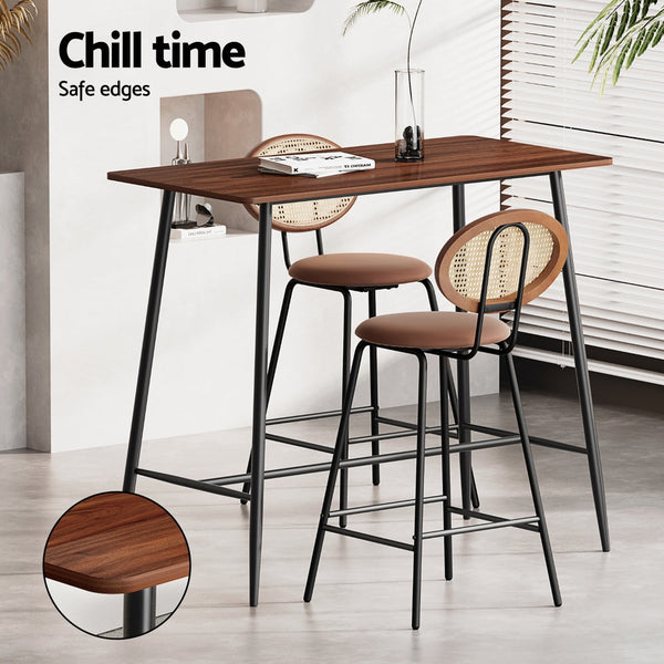 Artiss Bar Table Stools Set Industrial Kitchen Dining Chairs Bar Tables