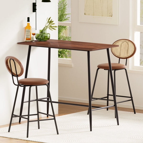 Artiss Bar Table Stools Set Industrial Kitchen Dining Chairs Bar Tables