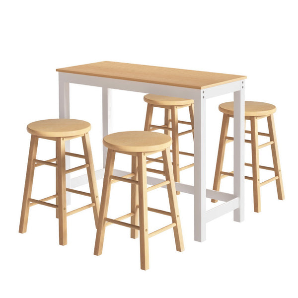 Artiss Bar Table And Stools Set For Kitchen Cafe Dining Bar Tables