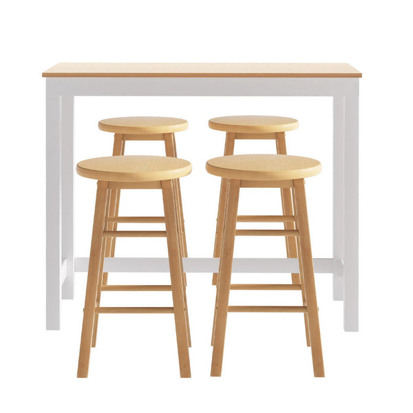 Artiss Bar Table And Stools Set For Kitchen Cafe Dining Bar Tables