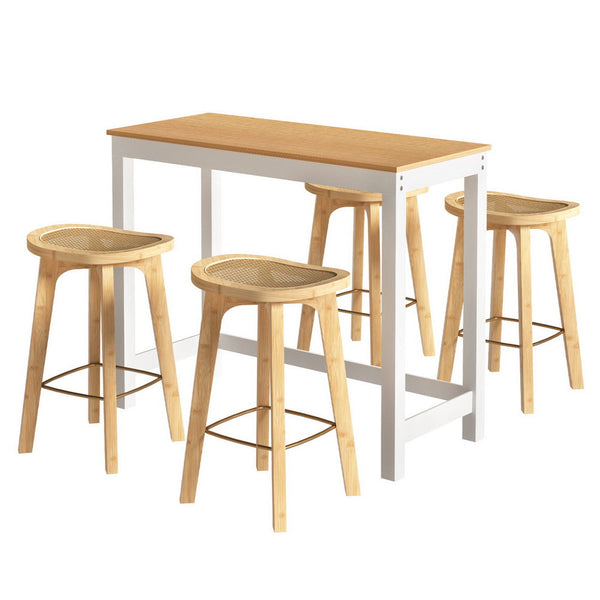 Artiss Bar Table And Stools Set For Dining Kitchen Use Bar Tables