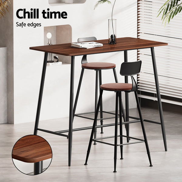 Artiss Bar Table And Stools Set For Kitchen Cafe Dining Bar Tables