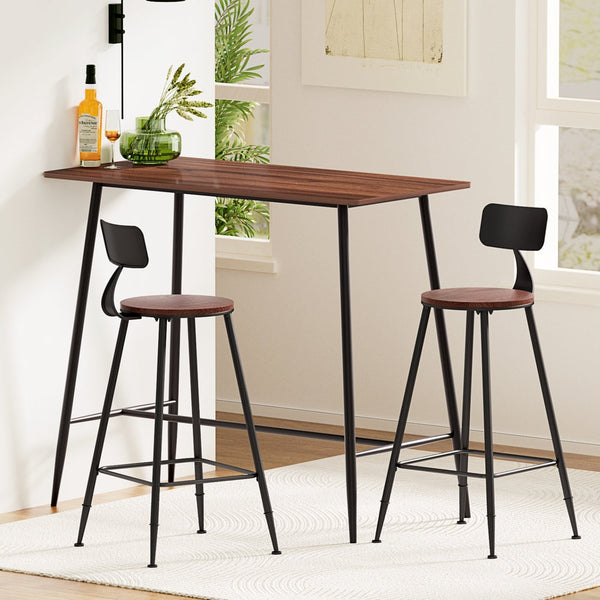 Artiss Bar Table And Stools Set For Kitchen Cafe Dining Bar Tables