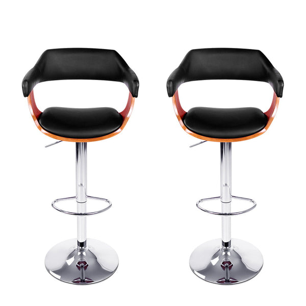 Pu Leather Bar Stools With Gas Lift And Armrest For Home Furniture Benches Bar Stools