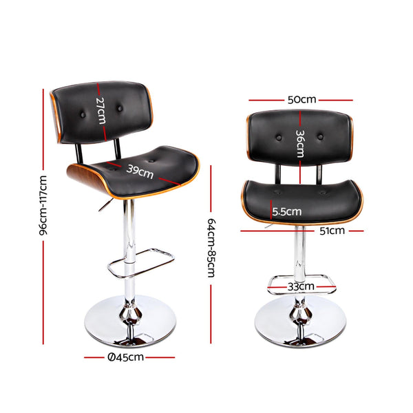 And Steel Bar Stool Gas Lift Swivel Home Furniture Seating Benches Bar Stools